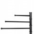 Suport cuier pentru prosoape cu 3 brate, inaltime 86cm, negru [3]