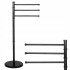 Suport cuier pentru prosoape cu 3 brate, inaltime 86cm, negru [6]