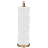 Suport hartie igienica tip tija, 52cm, auriu lucios Suport hartie igienica tip tija, 52cm, auriu lucios