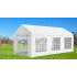 Pavilion de gradina profesional, cu cadru otel 38 mm, acoperis impermeabil 450g/m2, 6x3x2,8 m, alb [2]