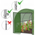 Sera de gradina, tip tunel cu cadru metalic, 500x1000cm, verde, 50mp, usa cu cadru metalic [3]