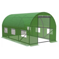Sera de gradina, tip tunel cu cadru metalic, 300x200cm, verde, 6mp Sera de gradina, tip tunel cu cadru metalic, 300x200cm, verde, 6mp