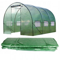 Folie pentru sera de gradina, 8x3 m, material PE 140 g/m, rezistenta la UV4, verde transparent Folie pentru sera de gradina, 8x3 m, material PE 140 g/m, rezistenta la UV4, verde transparent