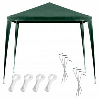 Cort pavilion de gradina, 250x250 cm, impermeabil cu rezistenta UV, verde