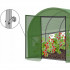 Sera de gradina, tip tunel cu cadru metalic, 300x600 cm, verde, 18 mp, usa cu cadru metalic [2]