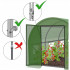 Sera de gradina, tip tunel cu cadru metalic, 300x600 cm, verde, 18 mp, usa cu cadru metalic [3]