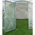Sera de gradina, tip tunel cu cadru metalic, 300x600 cm, verde, 18 mp, usa cu cadru metalic [4]
