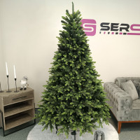 Brad artificial Christmas Deluxe by Sersimo, Carpati cu varfuri verzi, 2D+3D, 210cm