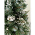 Brad artificial Christmas Deluxe by Sersimo, Crystal nins cu merisoare, 2D, 180cm [14]