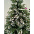 Brad artificial Christmas Deluxe by Sersimo, Crystal nins cu merisoare, 2D, 220cm [3]