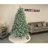 Brad artificial Christmas Deluxe by Sersimo, Kovalivska argintiu, 3D, 210 cm [12]