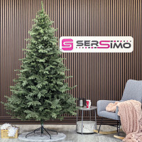 Brad artificial Christmas Deluxe by Sersimo, Viena verde, 3D, 250cm Brad artificial Christmas Deluxe by Sersimo, Viena verde, 3D, 250cm