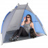 Cort plaja pentru 2 persoane, cu protectie UV si podea izolanta, 200x100x105 cm, albastru si gri [4]