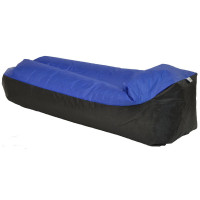 Saltea gonflabila pentru plaja cu pliere rapida, maxim 180kg, 180x70x50 cm, bleumarin si negru Saltea gonflabila pentru plaja cu pliere rapida, maxim 180kg, 180x70x50 cm, bleumarin si negru