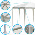 Pavilon gradina cu structura metalica, 6 pereti laterali detasabili, alb, 378x330x260 cm [2]