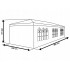 Cort pavilion 9x3m pentru gradina sau evenimente, cu 8 pereti laterali, alb [3]