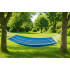 Hamac gradina cu bara din lemn, material textil, 120 kg, 200x100 cm, albastru [2]