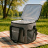 Geanta termica 28L, cu curea ajustabila si 3 buzunare, 37x29x29 cm, gri [6]