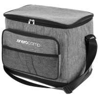 Geanta termica 25L cu buzunare frontale, strat interior PEVA si curea reglabila, 34x24x30 cm, gri