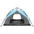 Cort camping 3 persoane, automat cu sistem pop-up, 2 intrari, 2000 mm, 210x180x140 cm, albastru [13]