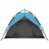 Cort camping 3 persoane, automat cu sistem pop-up, 2 intrari, 2000 mm, 210x180x140 cm, albastru [14]