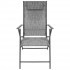 Set 2 scaune reglabile de gradina cu tetiera, textilene si cadru metalic, 57x68x106 cm, gri [7]