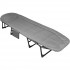 Pat pliabil camping Deluxe Trip cu spatar reglabil tip sezlong, 200x65x29 cm, gri [2]