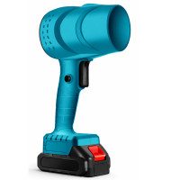 Suflanta aer portabila cu acumulator 800 W, motor fara perii, 36000 rpm, 2 baterii 2000 mAh, valiza transport