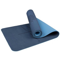 Saltea pentru antrenament, yoga, fitness, aerobic, pilates, exercitii la sol, 183x61cm, albastru