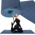 Saltea pentru antrenament, yoga, fitness, aerobic, pilates, exercitii la sol, 183x61cm, albastru [14]