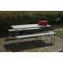 Set masa cu 2 banci pliabile tip valiza pentru gradina, camping, terase, 180x72x75cm [6]