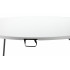 Masa catering rotunda pentru evenimente, pliabila, diametru 180 cm, HDPE, cadru metalic, alb [4]