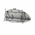 Masa catering rotunda pentru evenimente, pliabila, diametru 180 cm, HDPE, cadru metalic, alb [6]