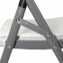 Scaun pliabil 54x46x86 cm, otel si HDPE, antiderapant, alb [4]