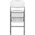 Scaun pliabil 54x46x86 cm, otel si HDPE, antiderapant, alb [6]