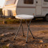 Taburet pliabil pentru camping sau gradina, cadru metalic si blat PVC, 32x44 cm, alb [3]