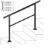 Balustrada aluminiu, 2-3 trepte Vivatechnix Negru Mat, Inaltime 89.5cm, lungime 121 cm, pozitii reglabile [6]