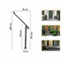 Balustrada fier forjat, 2-3 trepte Vivatechnix Negru Mat, Inaltime 159.6 cm, lungime 76.5 cm, pozitii reglabile [8]
