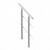 Balustrada inox, 1-2 trepte Vivatechnix, 800 x 104 x 1060 mm, Unghi reglabil 0° - 45°, accesorii prindere Balustrada inox, 1-2 trepte Vivatechnix, 800 x 104 x 1060 mm, Unghi reglabil 0° - 45°, accesorii prindere