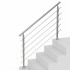 Balustrada inox, 4-5 trepte Vivatechnix, 1500 x 104 x 1060 mm, Unghi reglabil 0Â° - 45Â°, accesorii prindere [2]