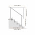 Balustrada inox, 4-5 trepte Vivatechnix, Inaltime 1060 mm, lungime 1500 mm, pozitii reglabile [5]