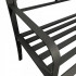 Banca metalica pentru gradina Vivatechnix VMD-1049, Negru, 121x55x98cm [5]