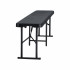 Banca pliabila  1830x307x430 mm, HDPE si Otel, pentru gradina sau catering, Negru [3]