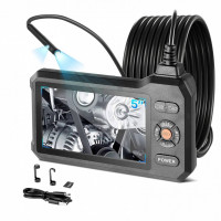 Camera endoscop cu lentila dubla si lumina led, Zoom 8X, ecran IPS HD 5