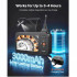 Camera endoscop cu triplu obiectiv si lumina led, Zoom 8X, ecran IPS HD 4.5