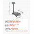 Cantar electronic cu platforma, Capacitate 300 kg, Afisaj LED, Precizie 50g, Dimensiune 670 x 400 x 840 mm, Pliabil [4]