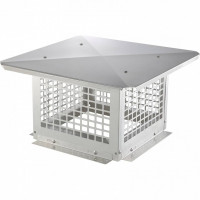 Capac terminal patrat pentru cos de fum, Vivatechnix Inox, 305 x 305 mm Capac terminal patrat pentru cos de fum, Vivatechnix Inox, 305 x 305 mm