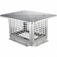 Capac terminal patrat pentru cos de fum, Vivatechnix Inox, 332 x 229 mm Capac terminal patrat pentru cos de fum, Vivatechnix Inox, 332 x 229 mm