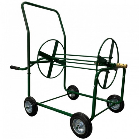 Carucior cu tambur pentru furtun Vivatechnix Premium VMD-1056, otel, dimensiune 1050x910x600 mm, maxim 100 m [1]