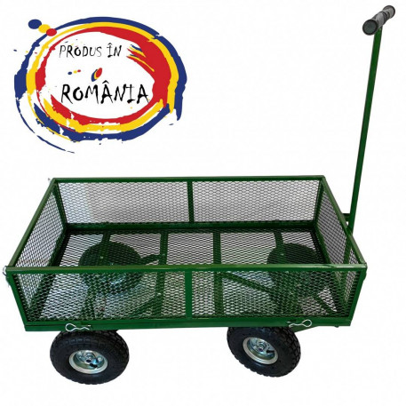 Carucior de gradina Vivatechnix VMD-1007, roti gonflabile, 1100X500X550mm, max.300Kg, 100L [1]